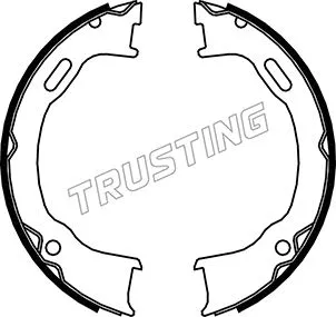 Jeu de mâchoires de frein, frein de stationnement TRUSTING 088.239