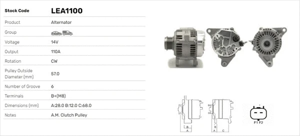 Alternateur LUSA LEA1100