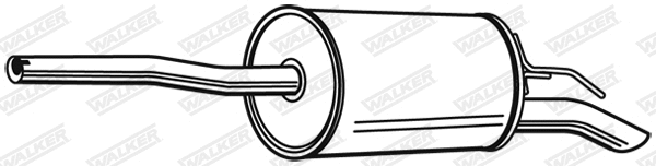 Silencieux arrière WALKER 23819