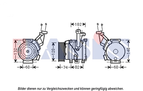 Compresseur, climatisation AKS DASIS 852637N