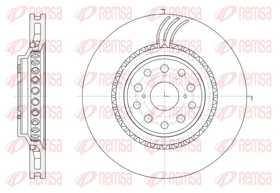 Disque de frein REMSA 61877.11