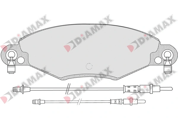 Kit de plaquettes de frein, frein à disque DIAMAX N09033