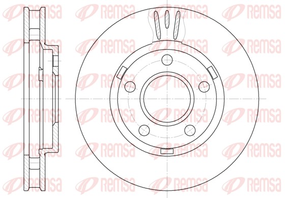 Disque de frein REMSA 6581.10