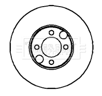 Disque de frein BORG & BECK BBD5860S