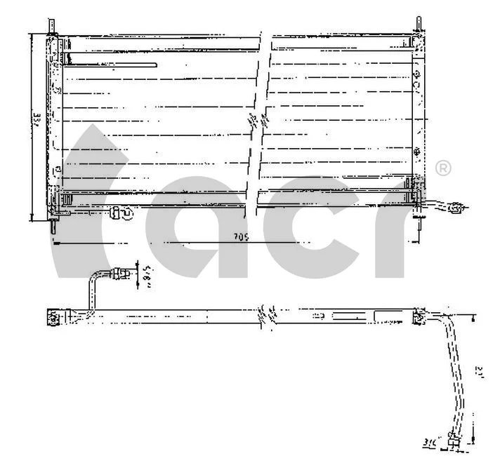Condenseur, climatisation ACR 300146