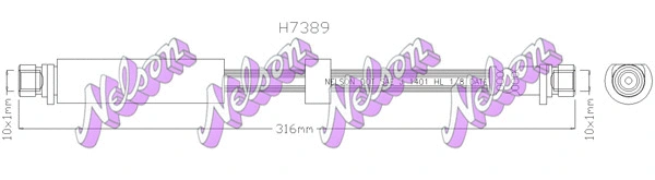 Flexible de frein KAWE H7389