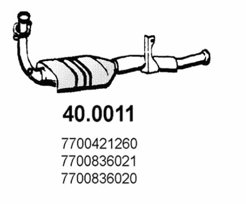 Catalyseur ASSO 40.0011