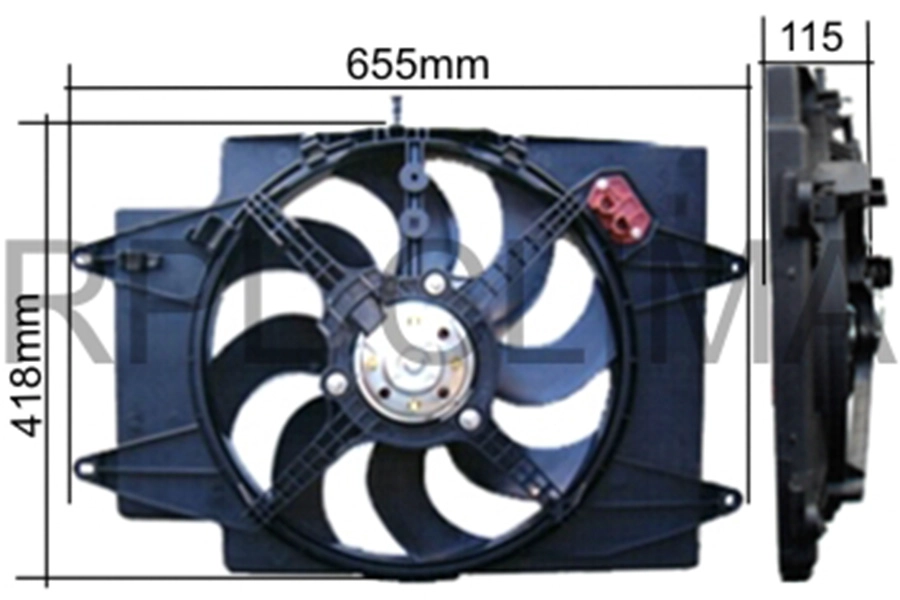 Ventilateur, refroidissement du moteur RPL QUALITY APELAR0008