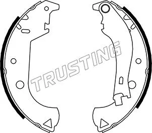 Jeu de mâchoires de frein TRUSTING 034.105Y