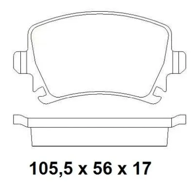 Kit de plaquettes de frein, frein à disque NAKATA NKF 1283P