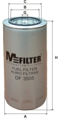 Filtre à carburant MFILTER DF 3505
