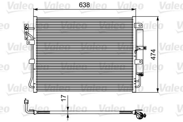 Condenseur, climatisation VALEO 814424