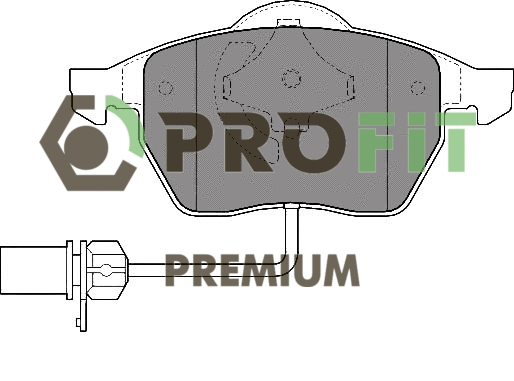 Kit de plaquettes de frein, frein à disque PROFIT 5005-1323