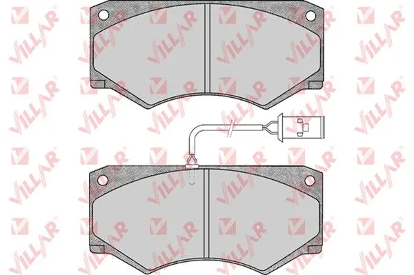 Kit de plaquettes de frein, frein à disque VILLAR 626.0499
