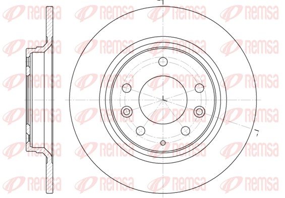 Disque de frein REMSA 6881.00