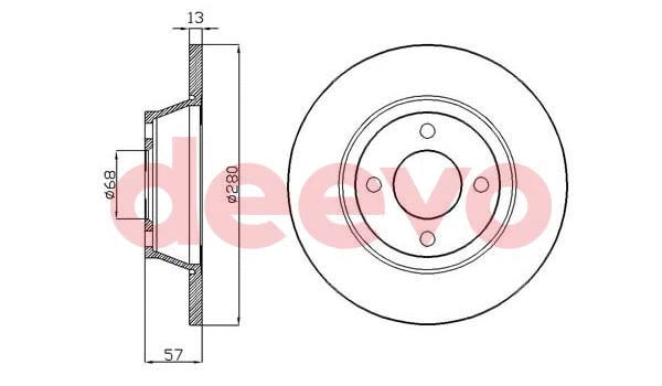 Disque de frein DEEVO BD28860