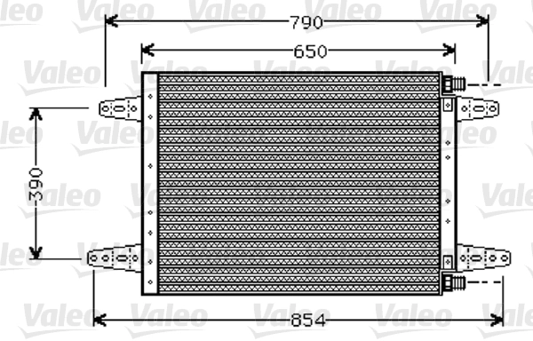 Condenseur, climatisation VALEO 818045
