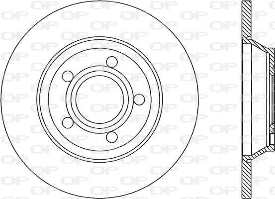 Disque de frein OPEN PARTS BDR1042.10