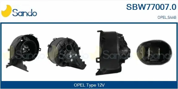 Pulseur d'air habitacle SANDO SBW77007.0