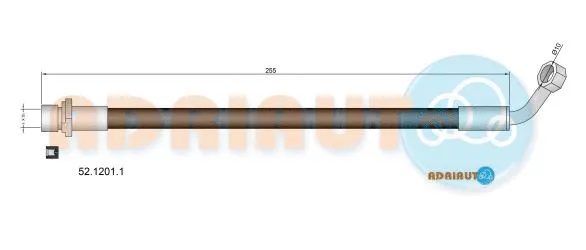 Flexible de frein ADRIAUTO 52.1201.1