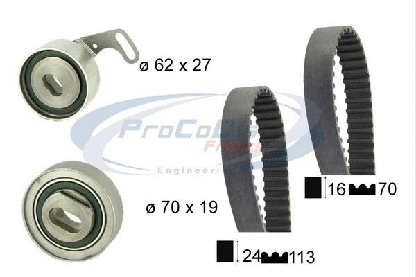 Kit de courroie crantée PROCODIS FRANCE KTD9103