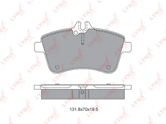 Kit de plaquettes de frein, frein à disque LYNXAUTO BD-5309