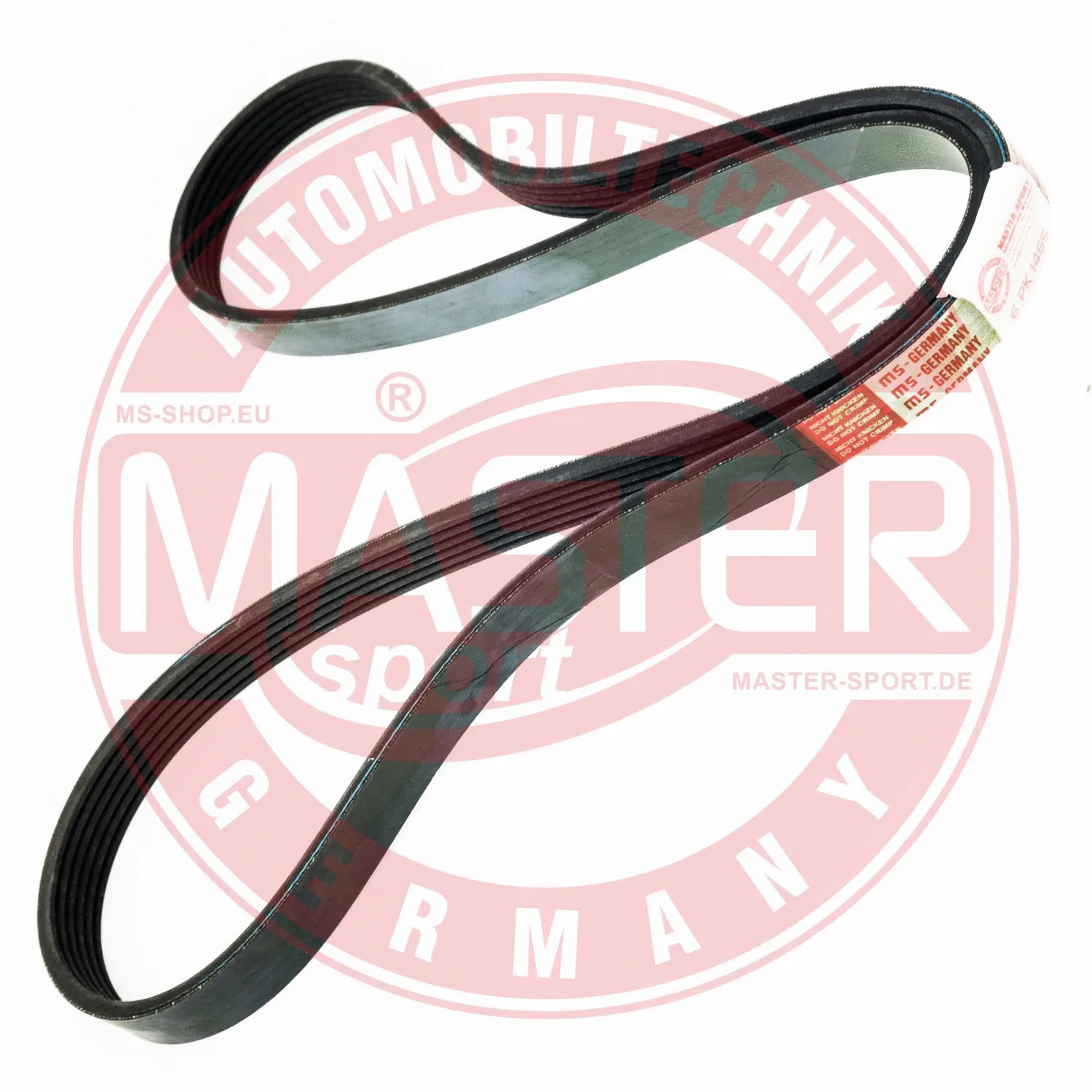 Courroie trapézoïdale à nervures MASTER-SPORT GERMANY 6PK1465-PCS-MS