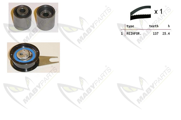 Kit de courroie crantée MABYPARTS OBK010238
