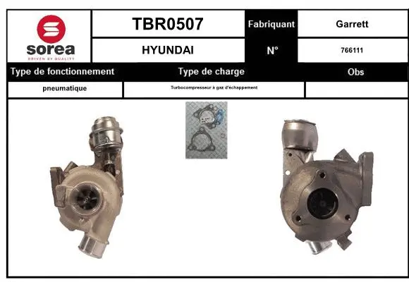 Turbocompresseur, suralimentation EAI TBR0507