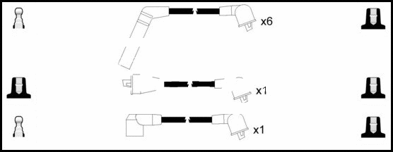 Kit de câbles d'allumage LEMARK HOES373