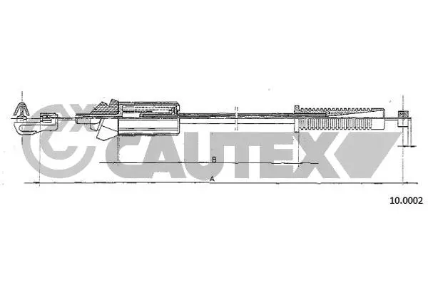 Câble d'accélération CAUTEX 035781