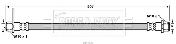 Flexible de frein BORG & BECK BBH7829