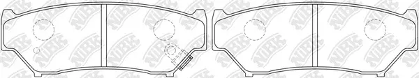 Kit de plaquettes de frein, frein à disque NiBK PN9301