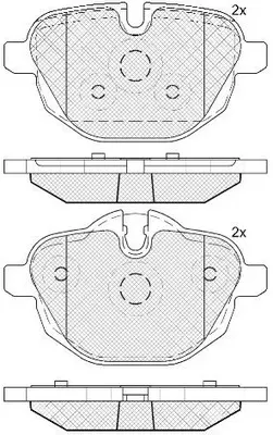 Kit de plaquettes de frein, frein à disque FIT FP1473