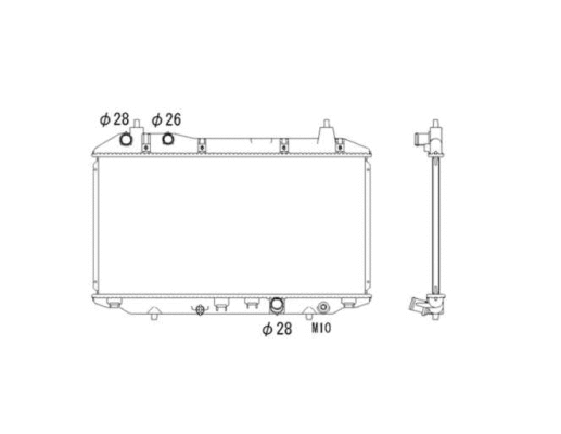 Radiateur, refroidissement du moteur NRF 53529
