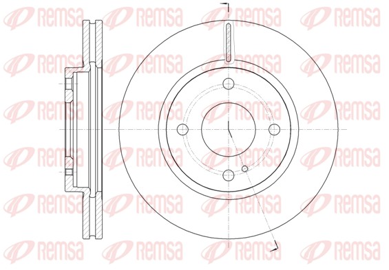 Disque de frein REMSA 61299.10