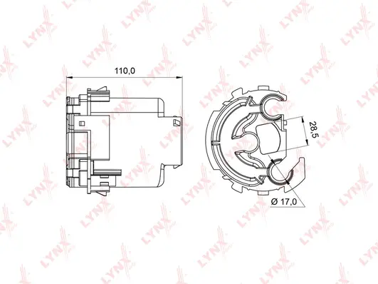 Filtre à carburant LYNXAUTO LF-994M