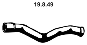 Tuyau d'échappement EBERSPÄCHER 19.8.49