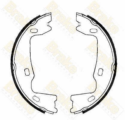 Jeu de mâchoires de frein, frein de stationnement Brake ENGINEERING SH1223