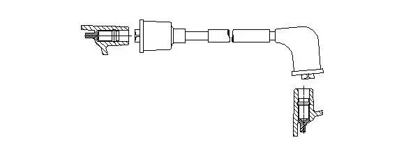 Câble d'allumage BREMI 6A30E56
