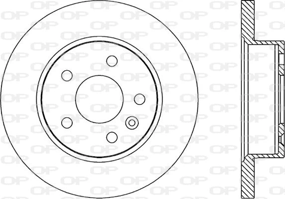 Disque de frein OPEN PARTS BDA1703.10