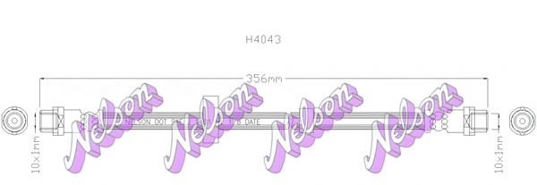 Flexible de frein KAWE H4043