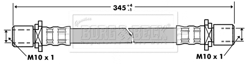 Flexible de frein BORG & BECK BBH7273