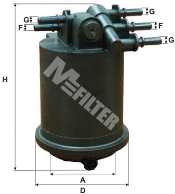 Filtre à carburant MFILTER DF 3517