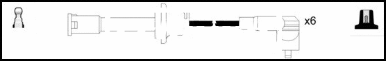 Kit de câbles d'allumage LEMARK HOES700