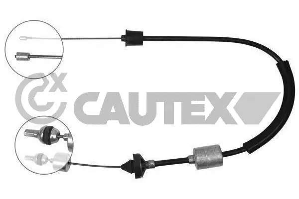 Tirette à câble, commande d'embrayage CAUTEX 028386