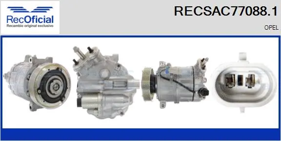 Compresseur, climatisation RECOFICIAL RECSAC77088.1