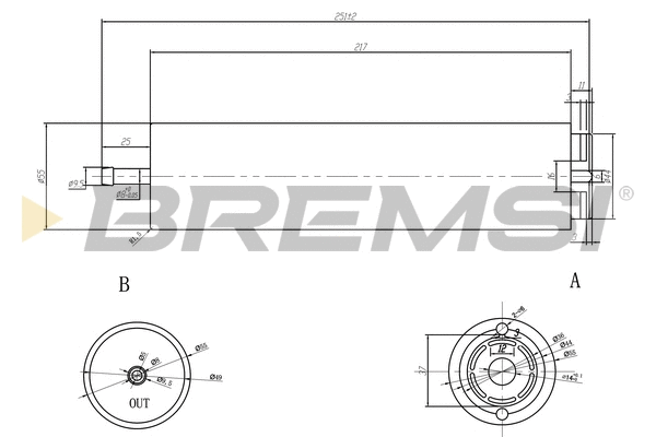 Filtre à carburant BREMSI FE0052