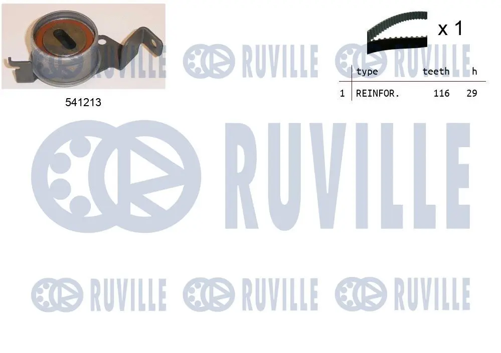 Kit de courroie crantée RUVILLE 550474