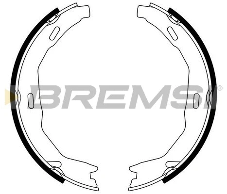 Jeu de mâchoires de frein, frein de stationnement BREMSI GF0317